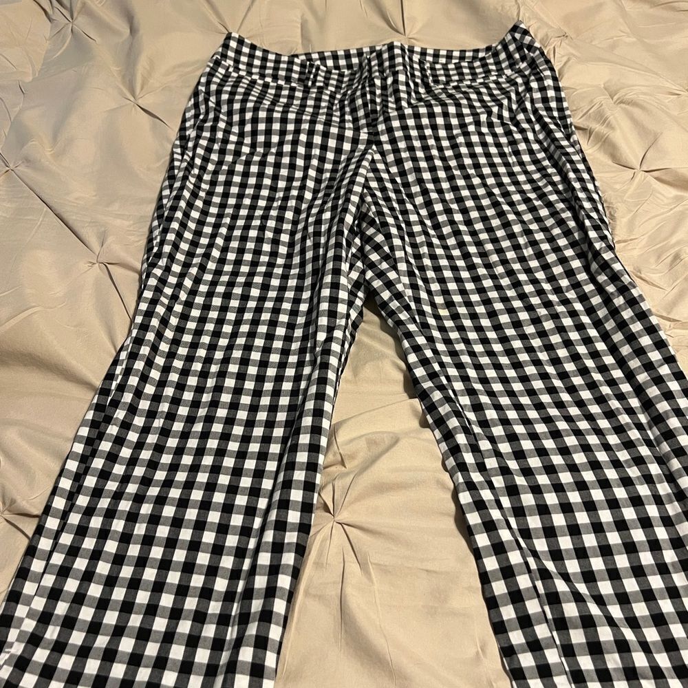 Black and White Checkered Pants